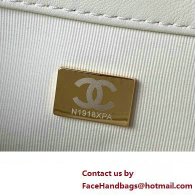 Chanel Lambskin  &  Gold-Tone Metal Small Messenger Bag AS4609 white 2024